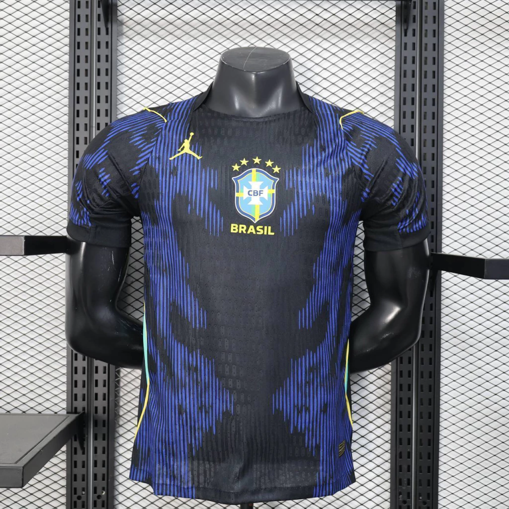 Camisa do Brasil azul Jordan — manequim